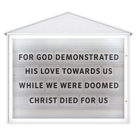 United Visual Products Indoor Enclosed Combo Board, 72"x36", Bronze Frame/Black & Buff UVCB7236BZ-BLACK-BUFF